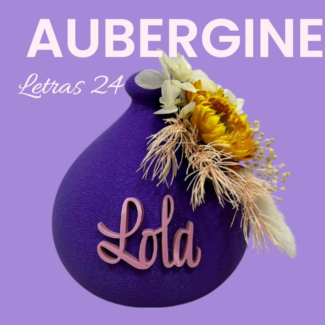 AUBERGINE. LETRAS 24