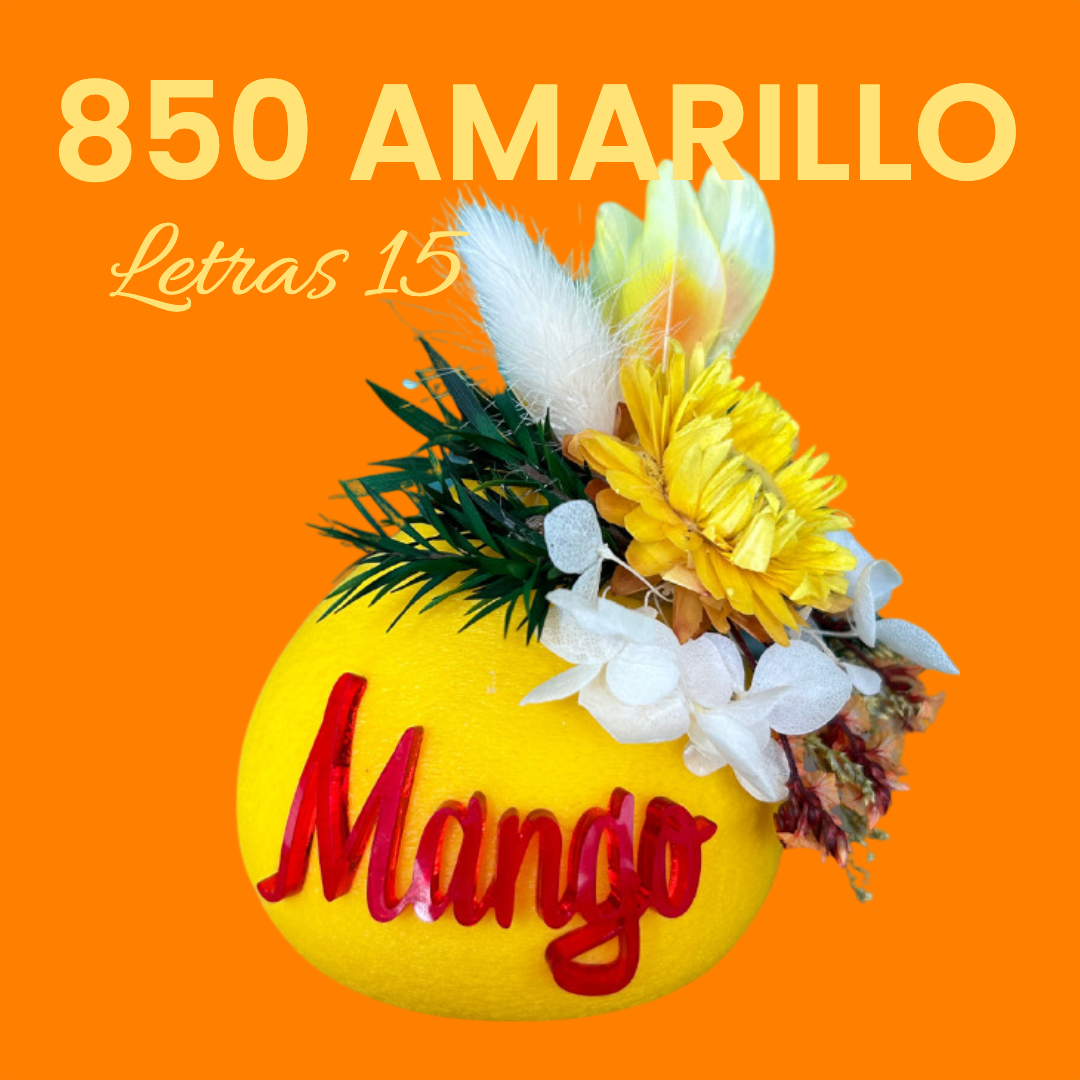850 AMARILLO. LETRAS 15